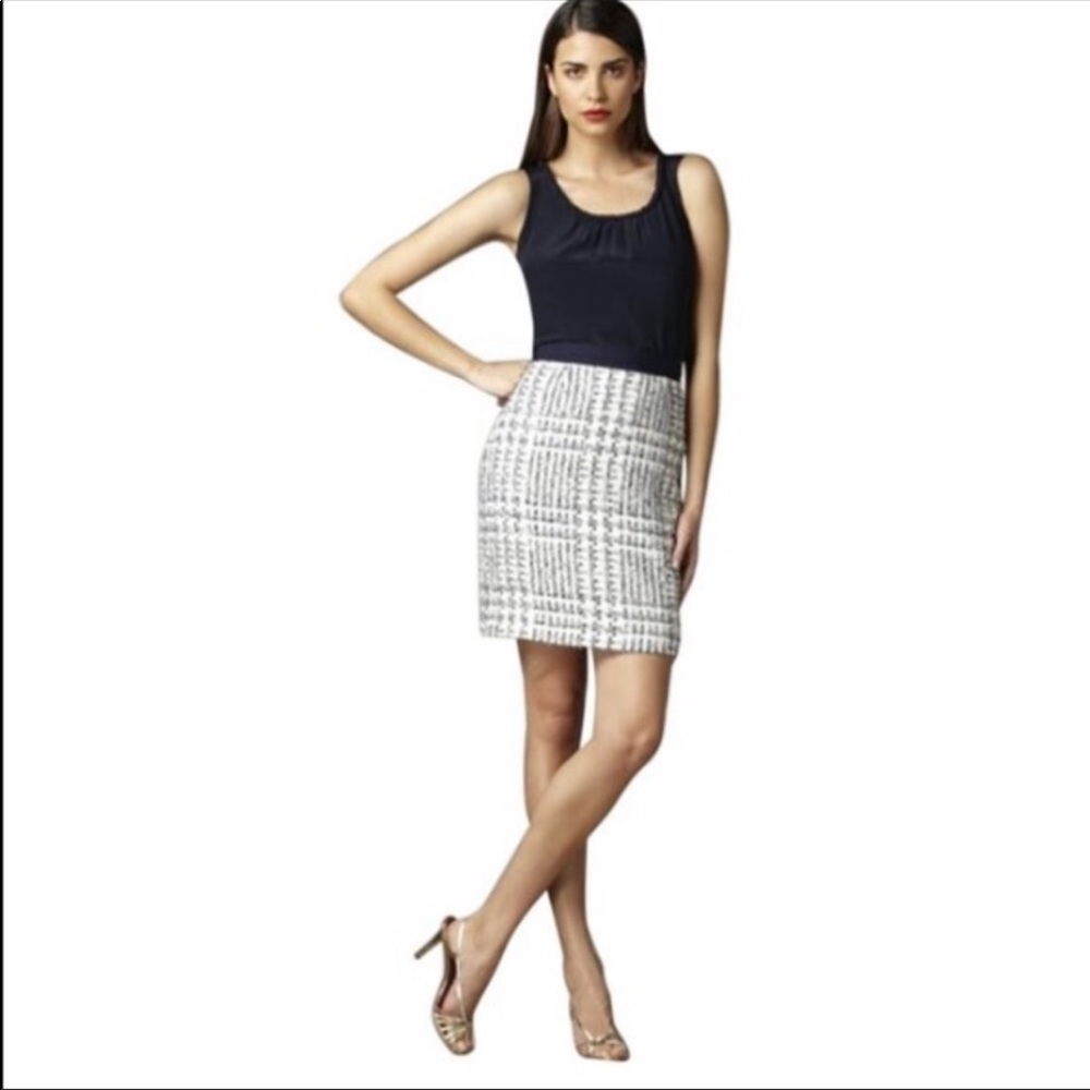 Kate Spade Blue Kylie Check Pencil skirt sz 6 EUC